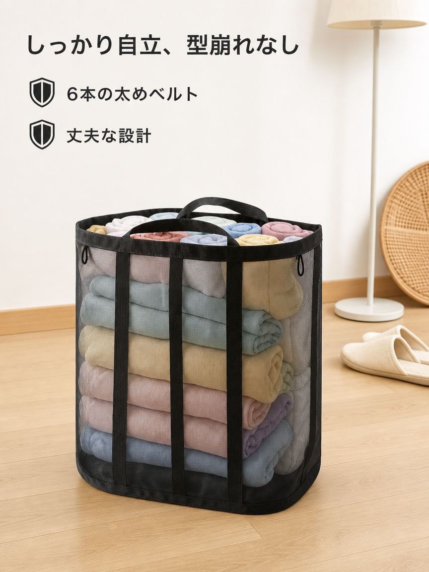 バスルーム収納バスケット