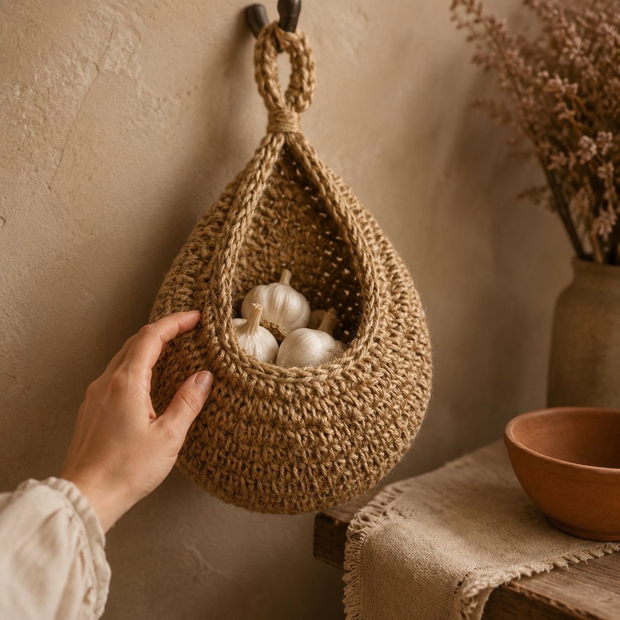 Reusable decorative storage bag made from cotton