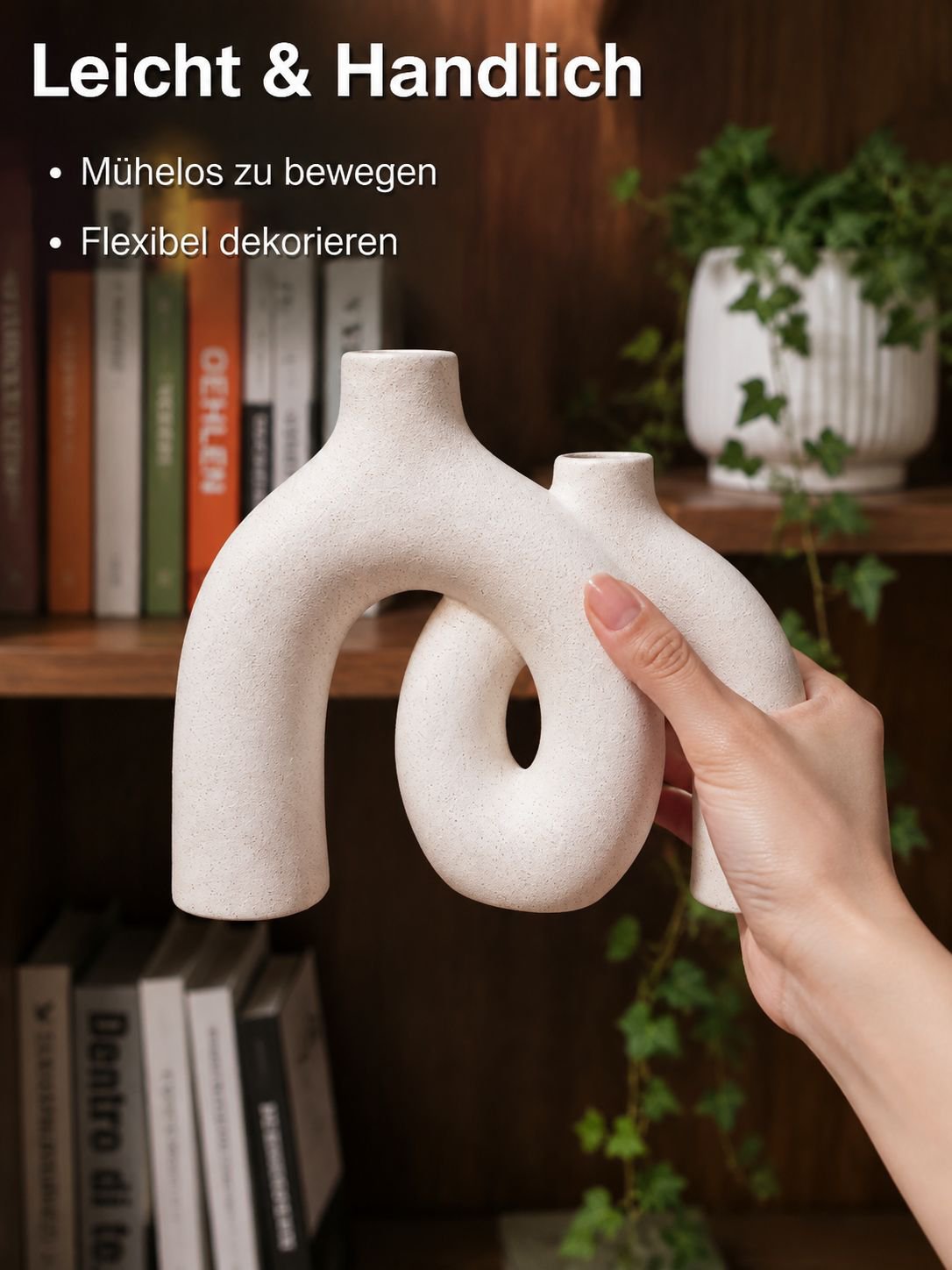 Kreative Keramikvase für Wohnkultur