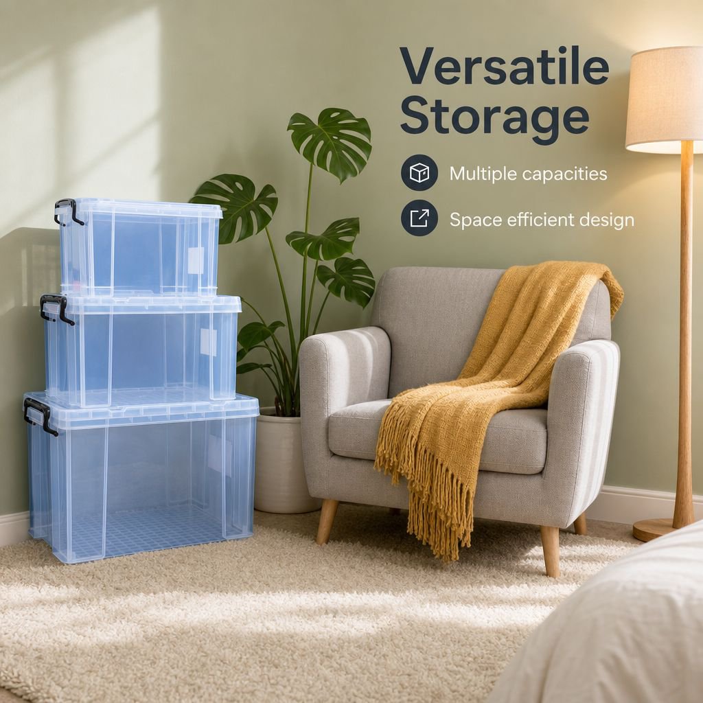 Plastic Transparent Right-Angle Storage Box