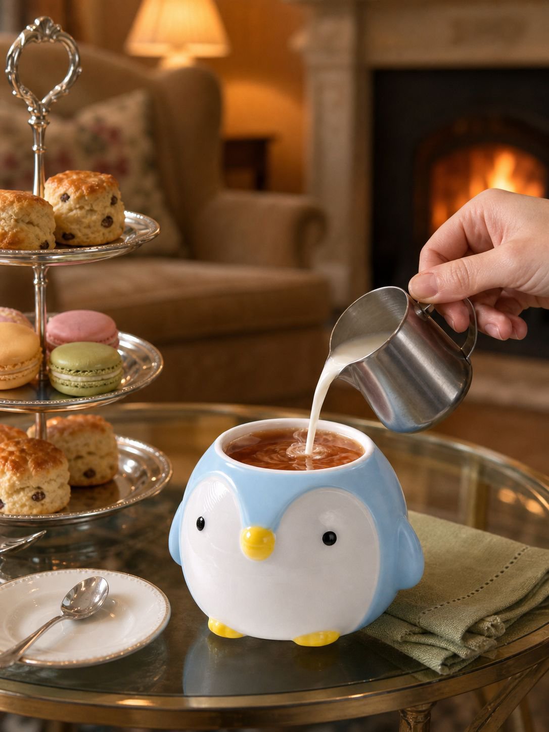 Cartoon mug set in colorful gift packaging