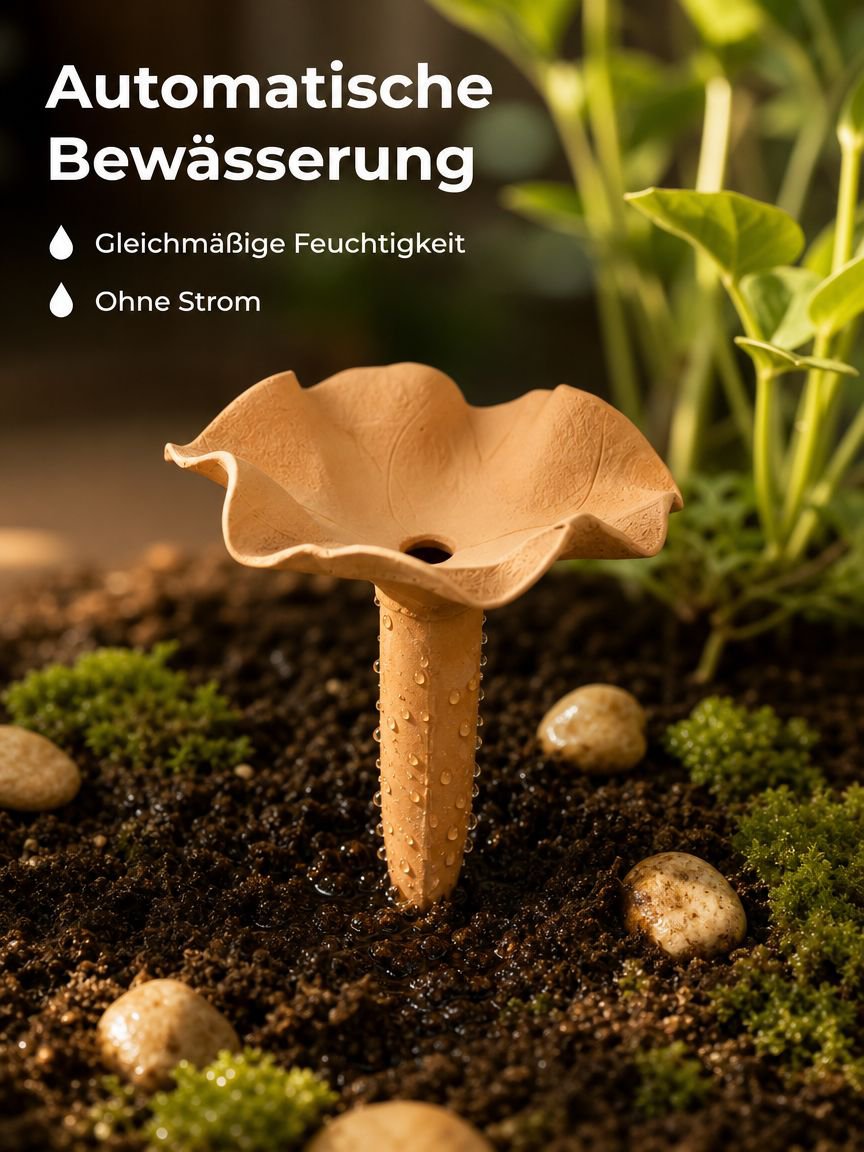 Hausautomatisches Tropfbewässerungssystem aus rotem Ton, bequem und zeitsparend