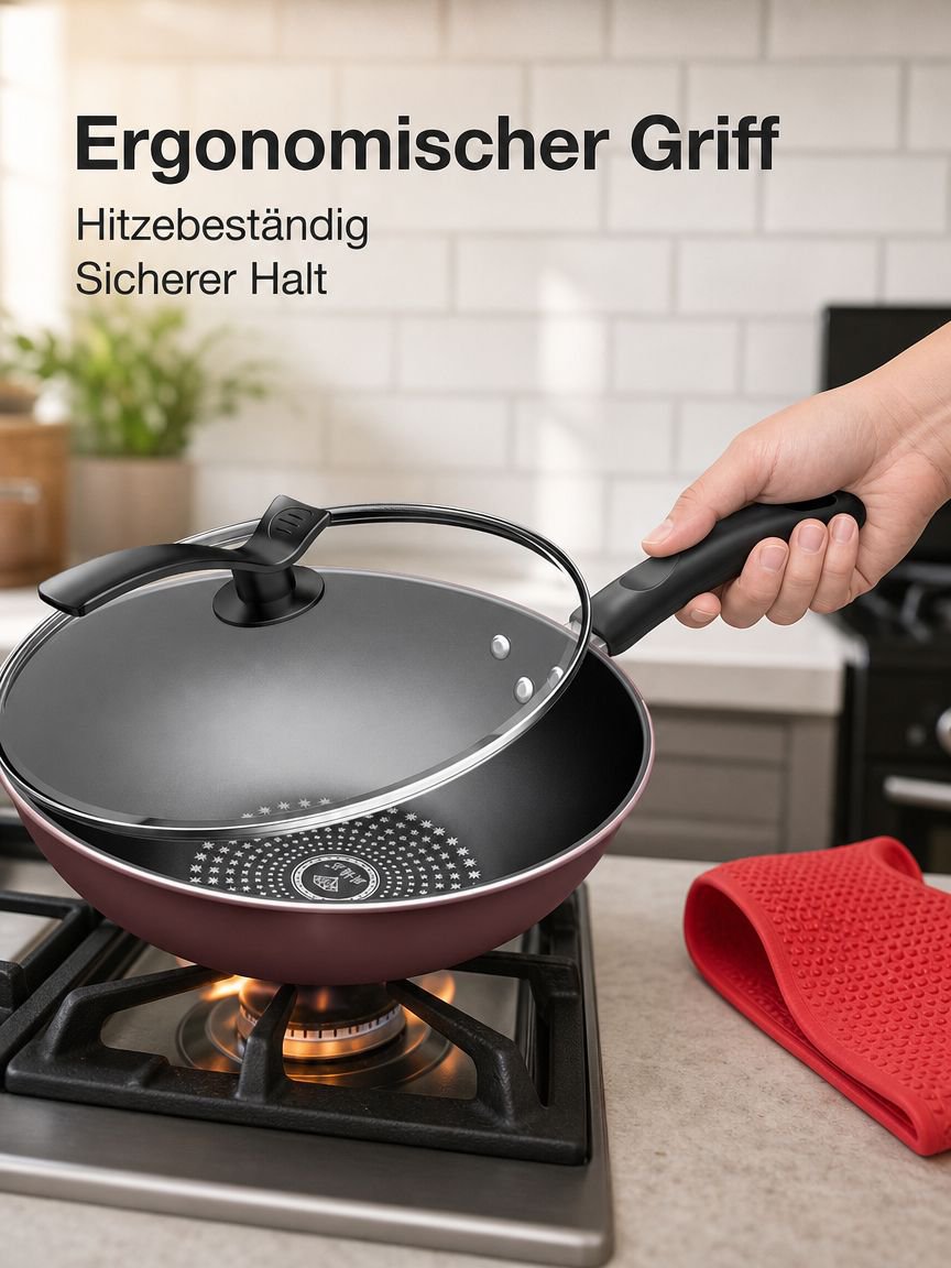  Diamond Seal Star Wok-Antihaftpfanne