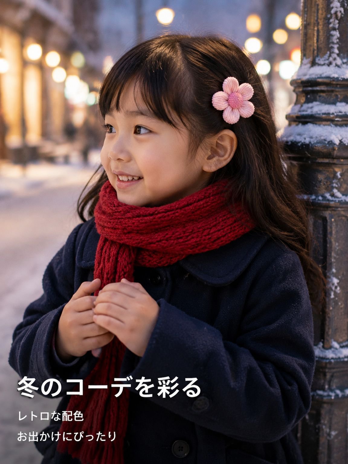 手作りフラワーヘアクリップ