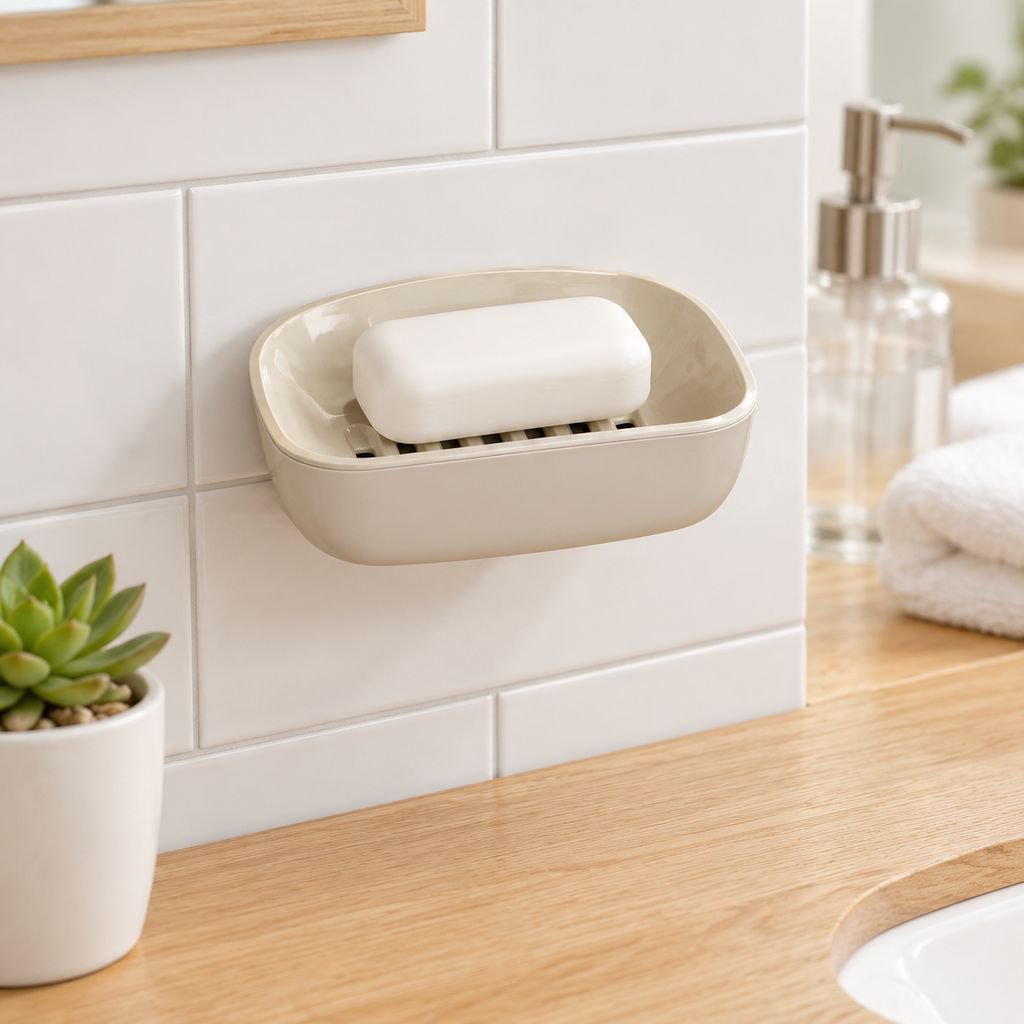 Soap holder keeps your soap dry and ready for use