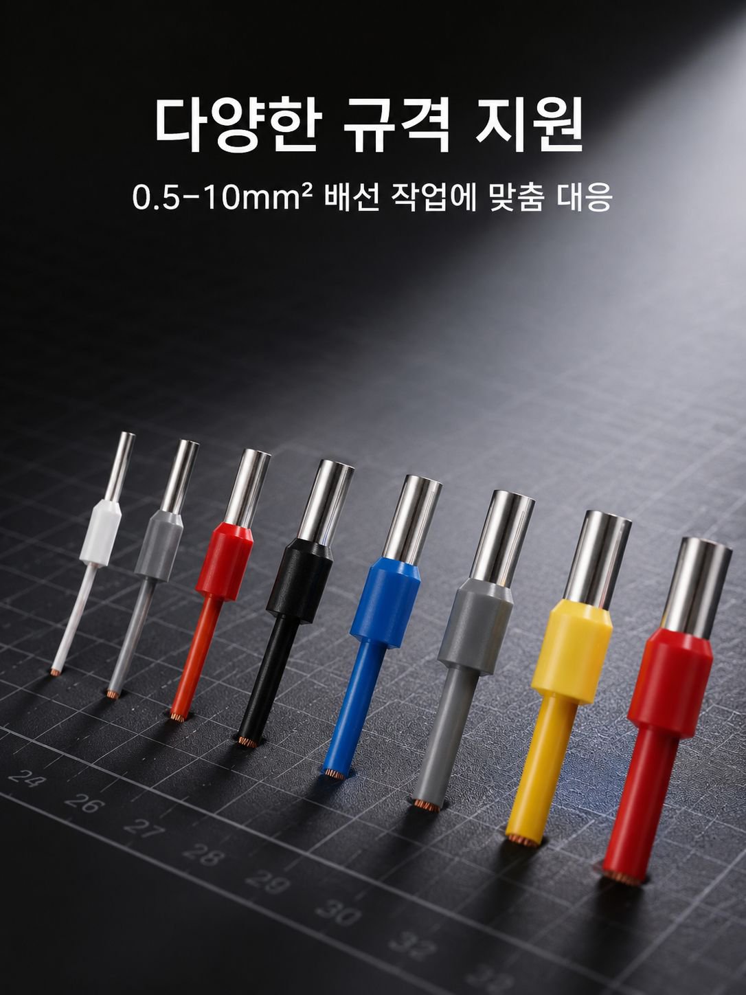 전문가용 VE관형 단자 압착기 클로즈업