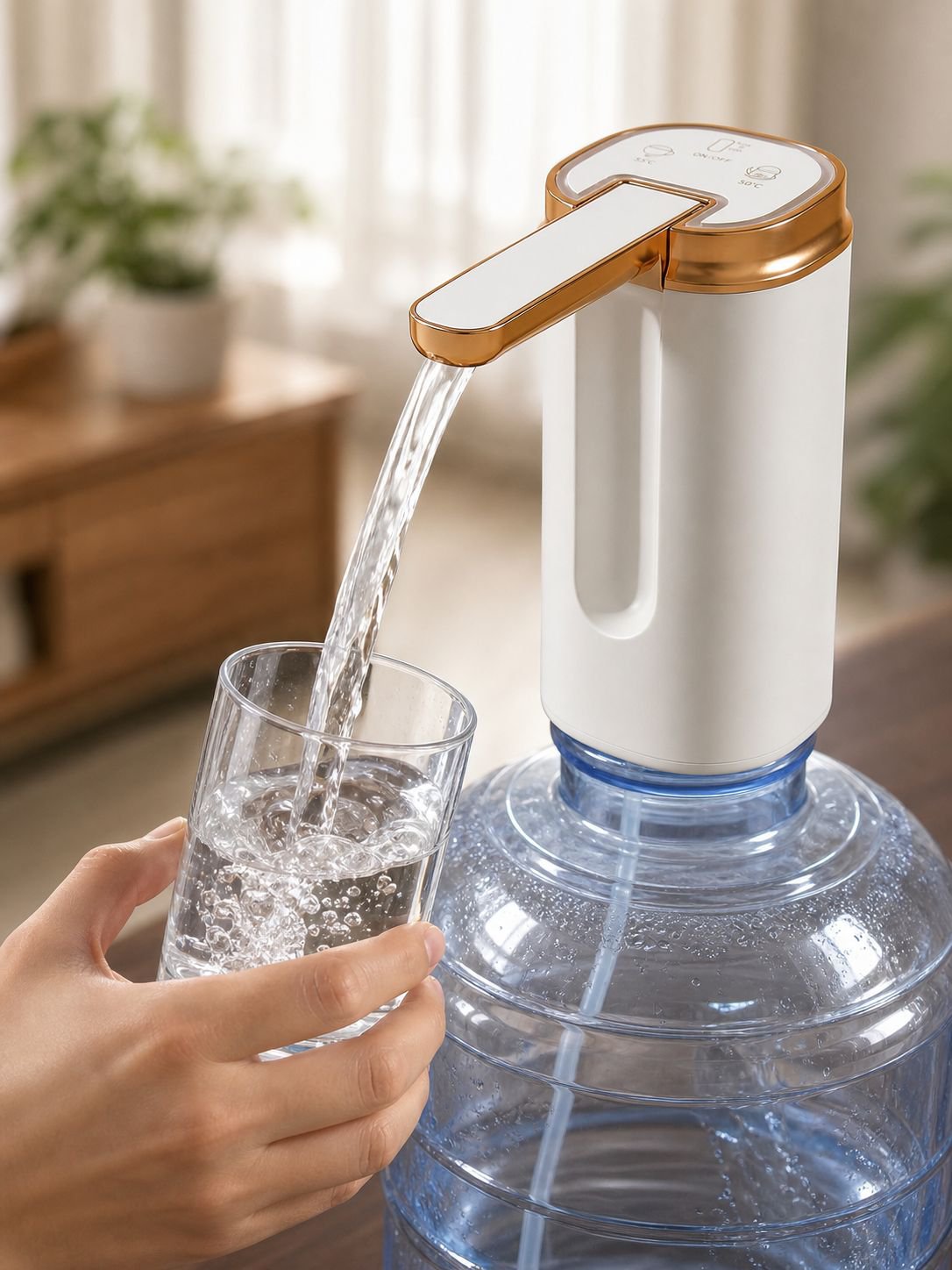 Mini Portable Electric Water Pump for Bottled Water, Home Suction Device