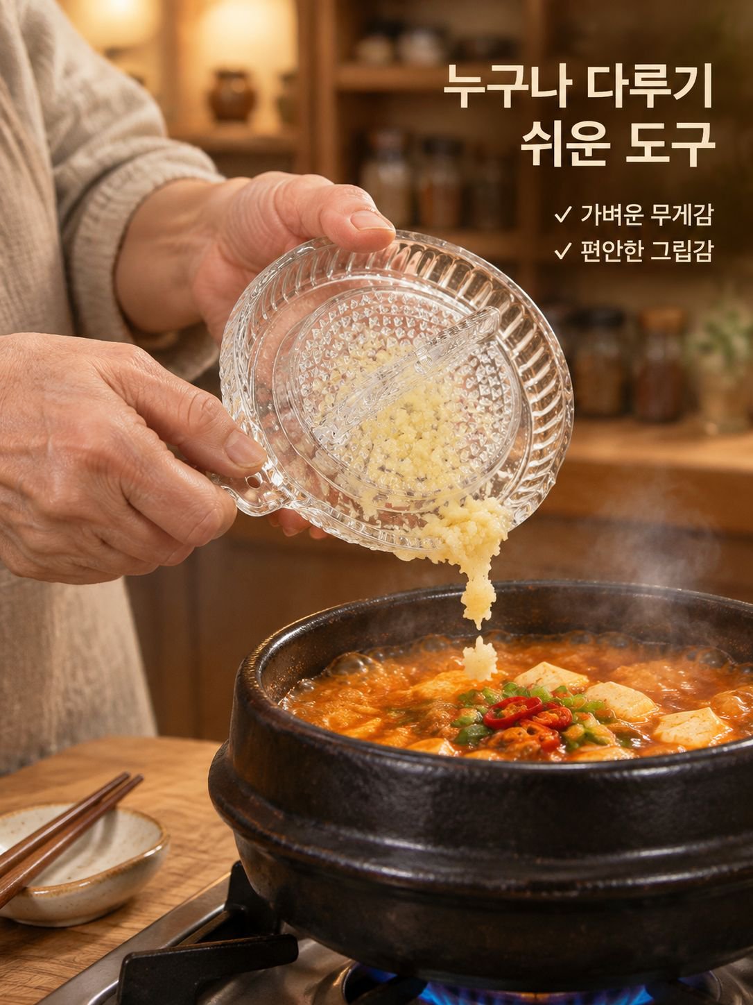 수동 마늘·생강 분쇄기