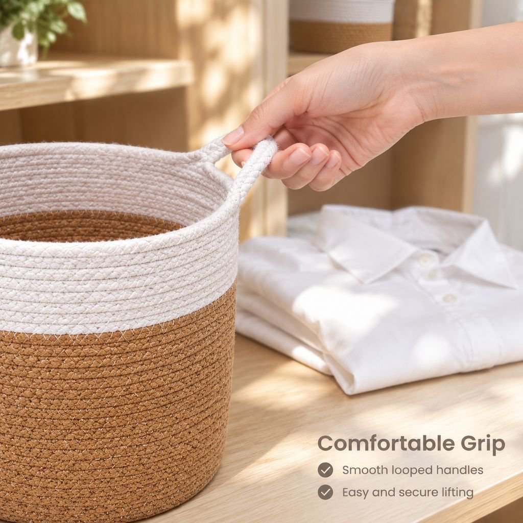 Large Cotton Rope Storage Basket