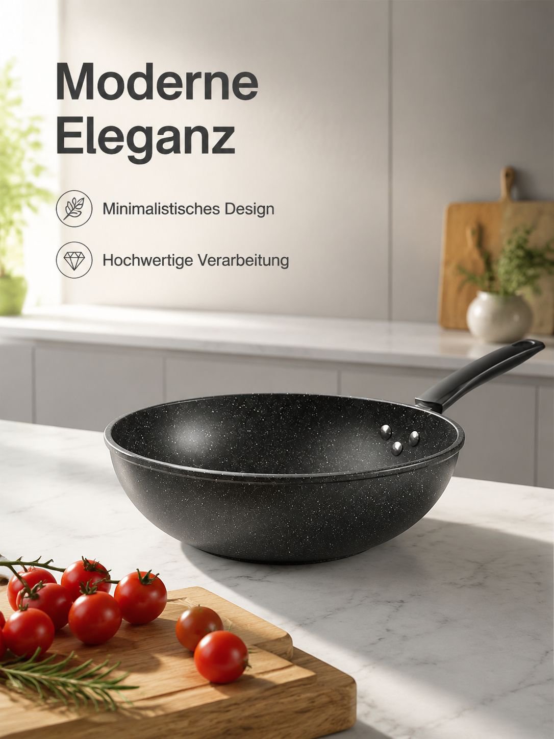 Maifan-Steinwok mit Antihaftbeschichtung für die Küche