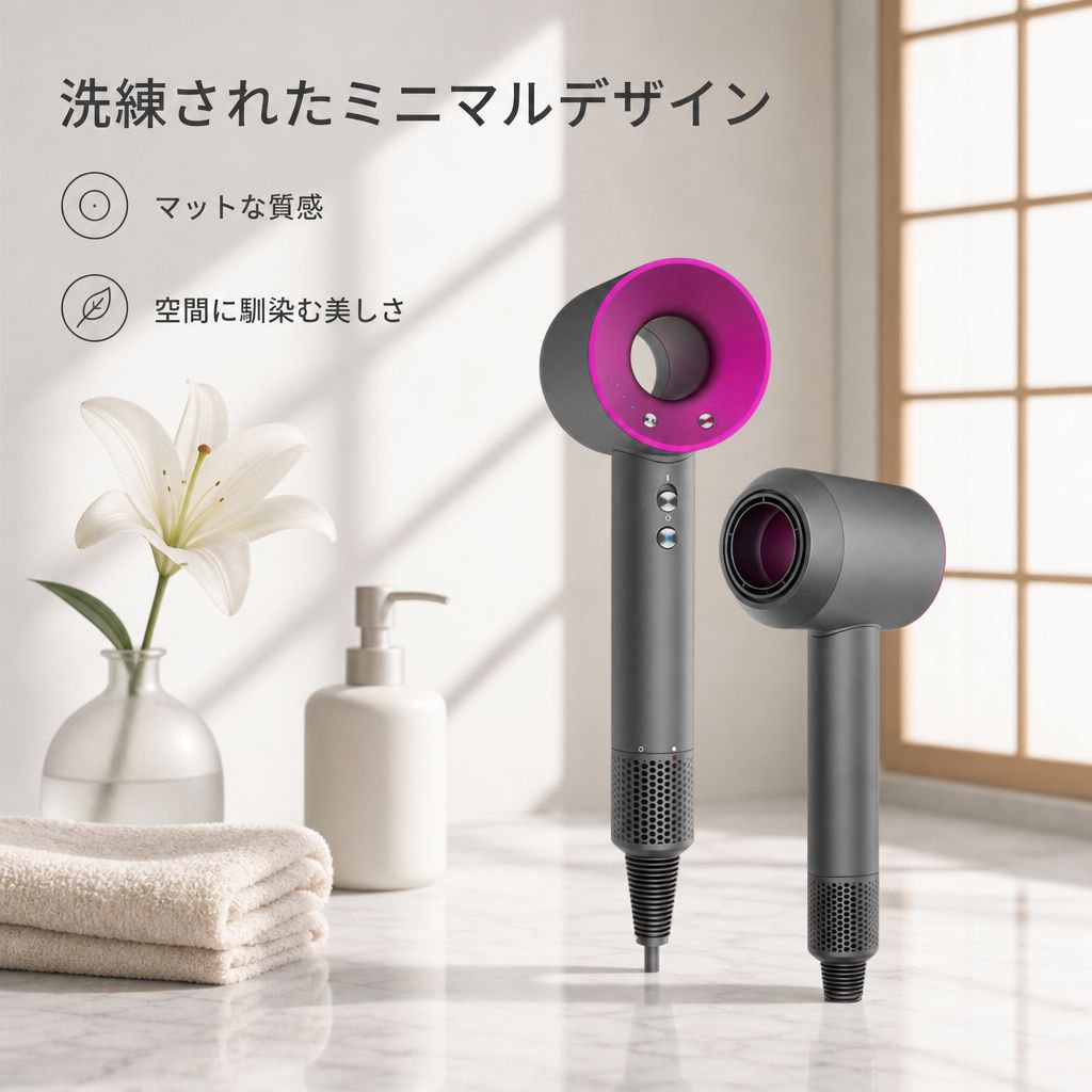刃のないマイナスイオンヘアドライヤー、静音設計で家庭用、豊富なカラーバリエーションをご用意。