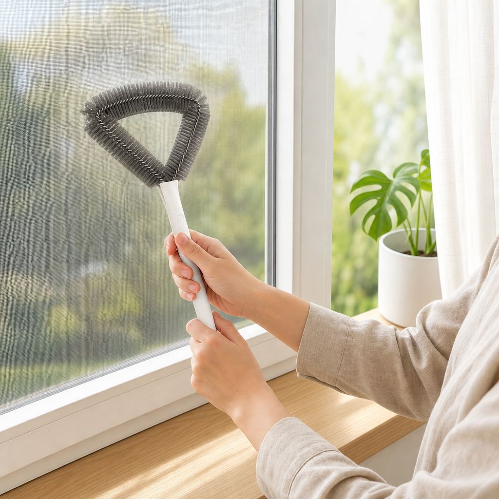 Fenster-Sieb-Bürste, waschbar, ohne Demontage