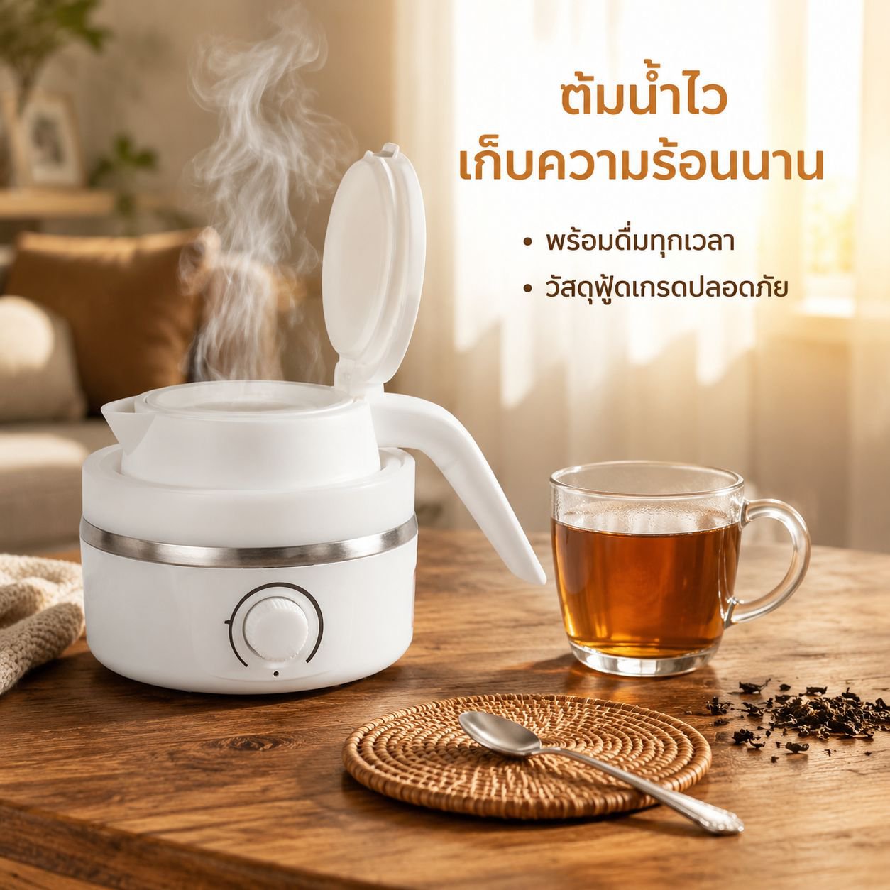 กาต้มน้ำไฟฟ้าอเนกประสงค์แบบเคลื่อนที่ได้