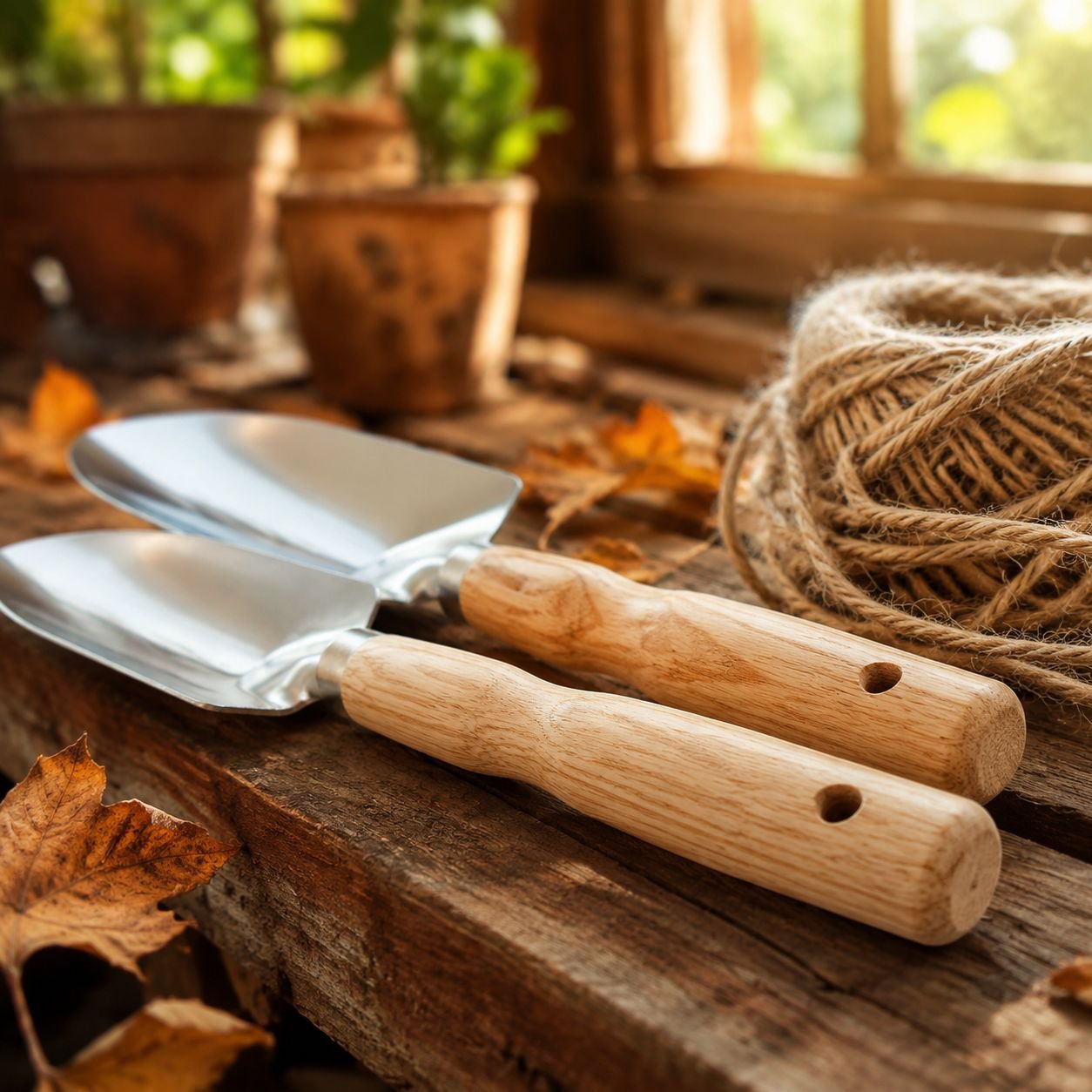 Pelle durable en inox pour le jardinage