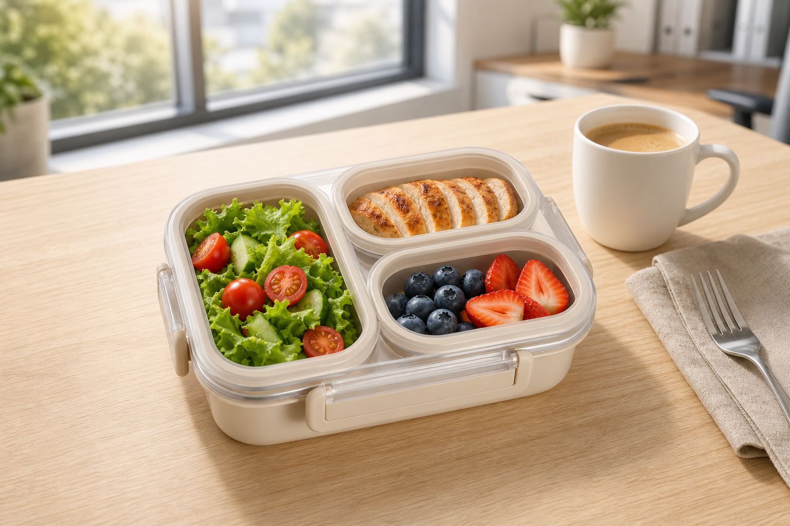 304 Stainless Steel Fresh-keeping Lunch Box, Odor-proof Insulated Bento Box