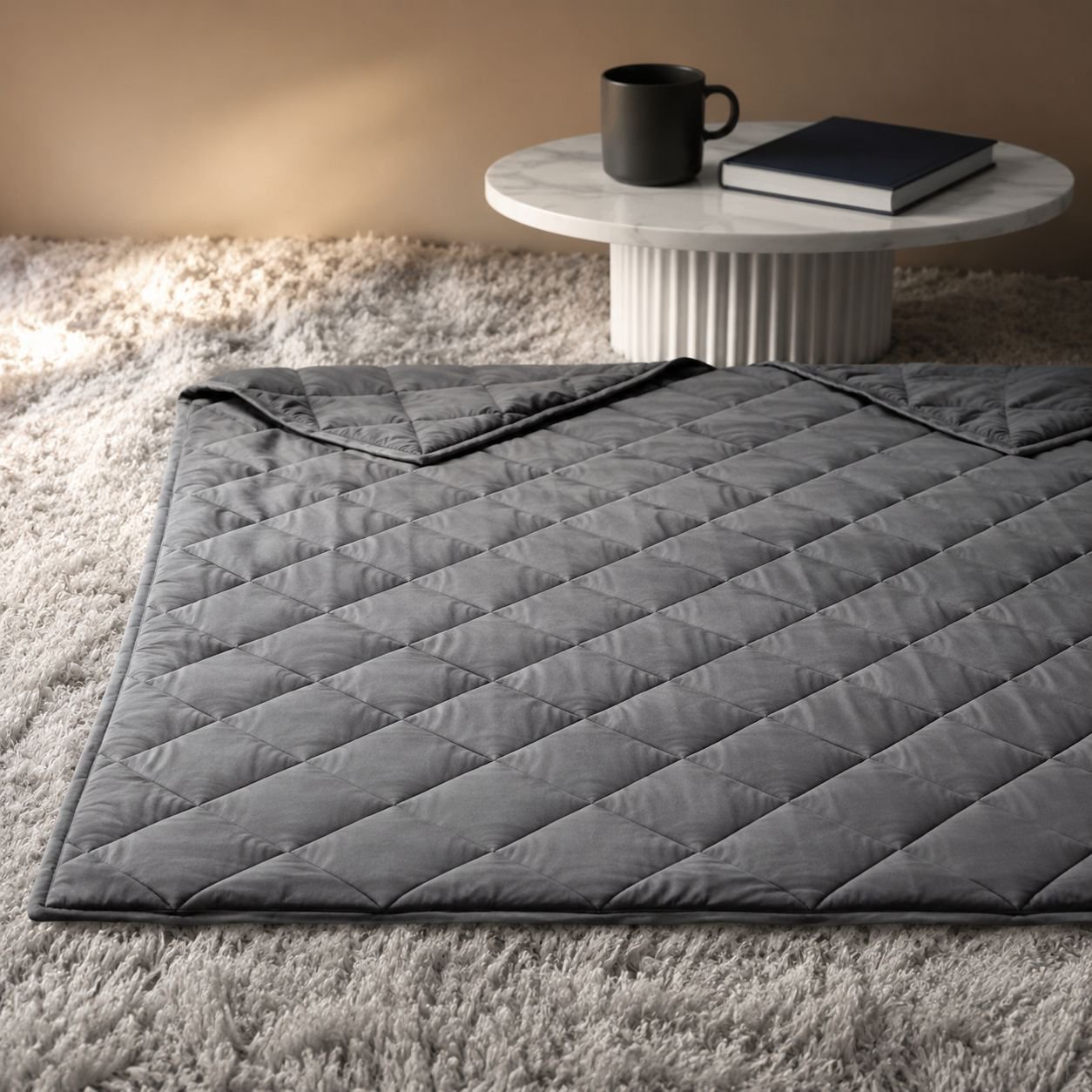 High-end gift blanket displayed in dormitory room