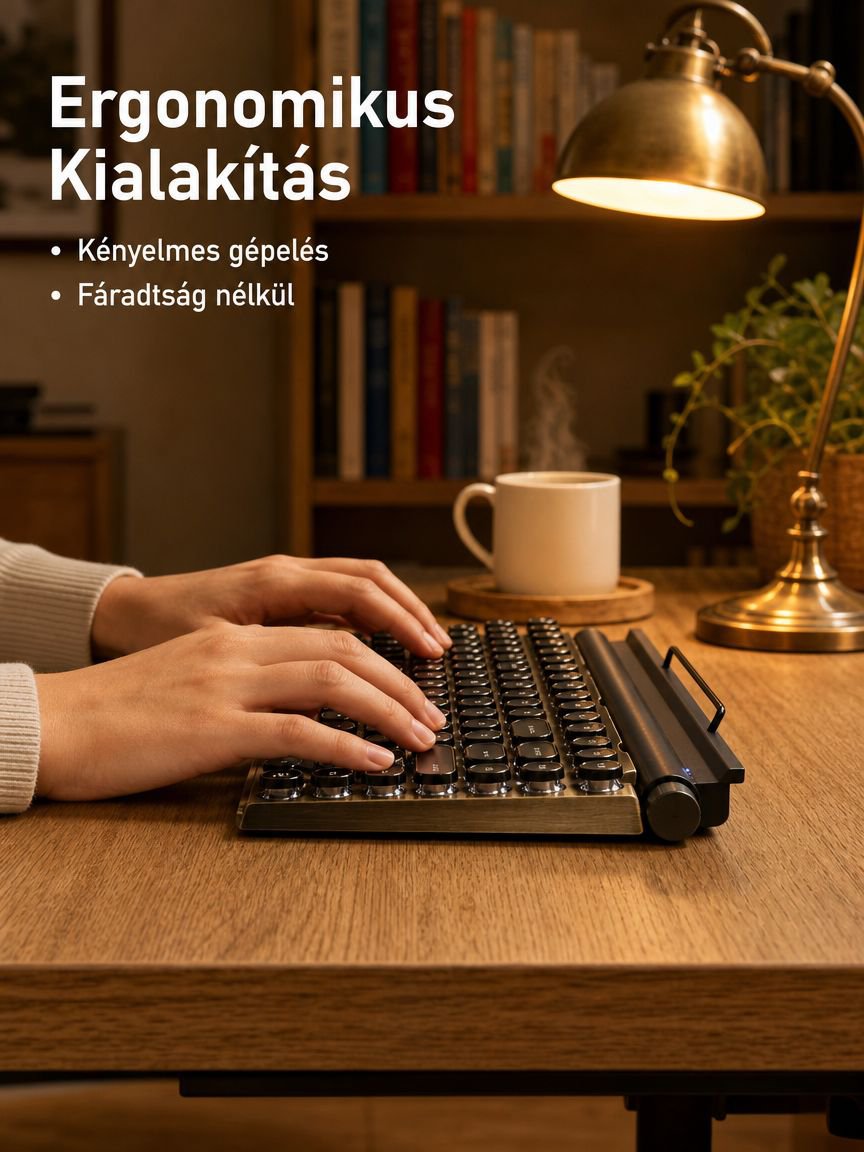 Punk retro mechanikus billentyűzet