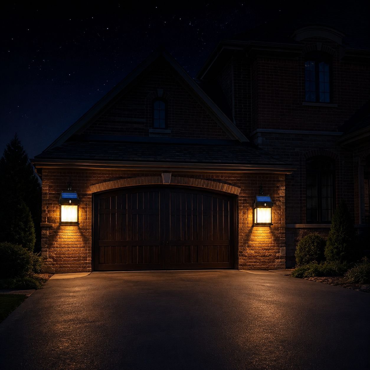 Elegant waterproof wall light for outdoor use