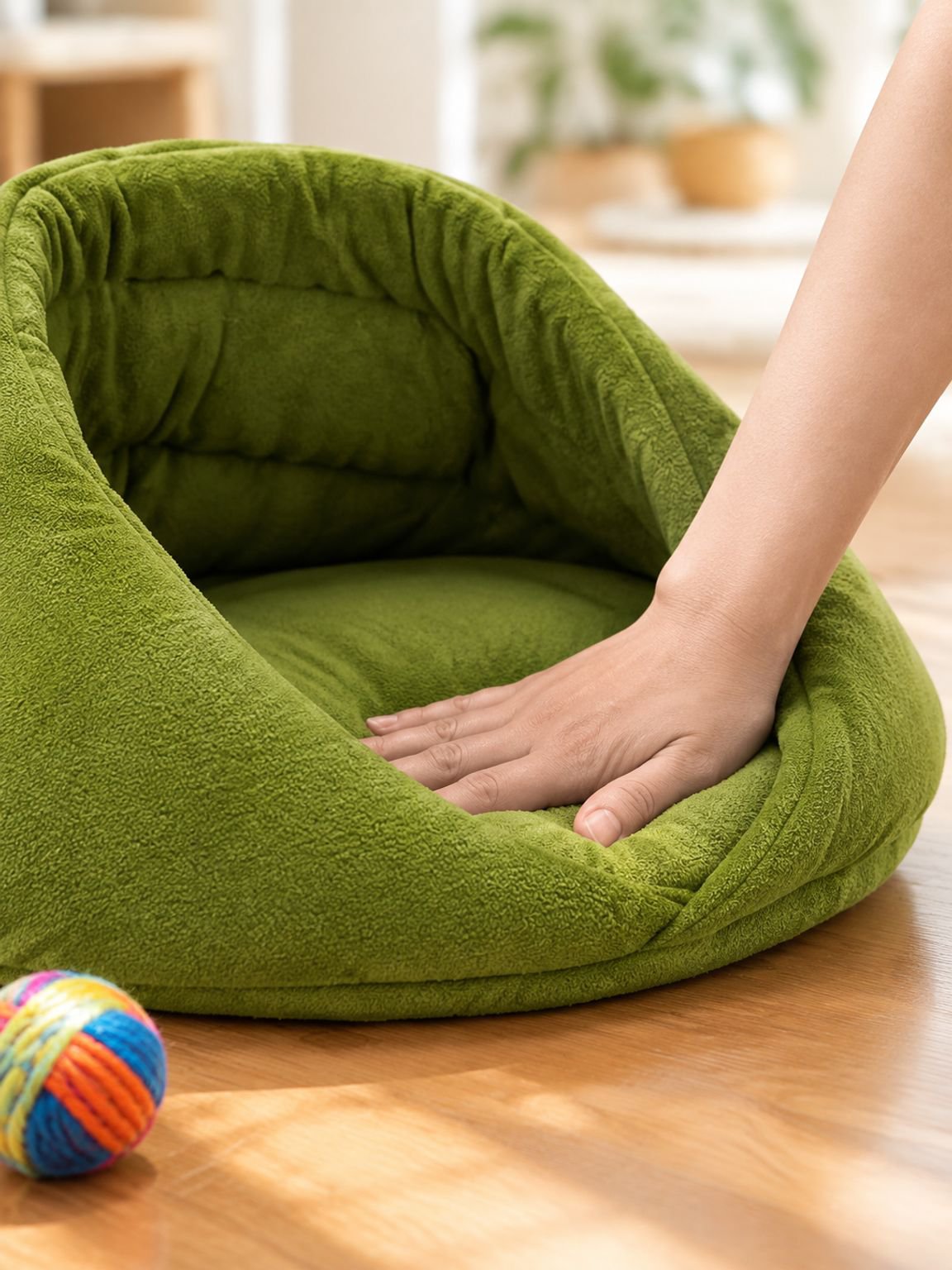 Cama para mascotas tipo abrazo, cama para perros y gatos