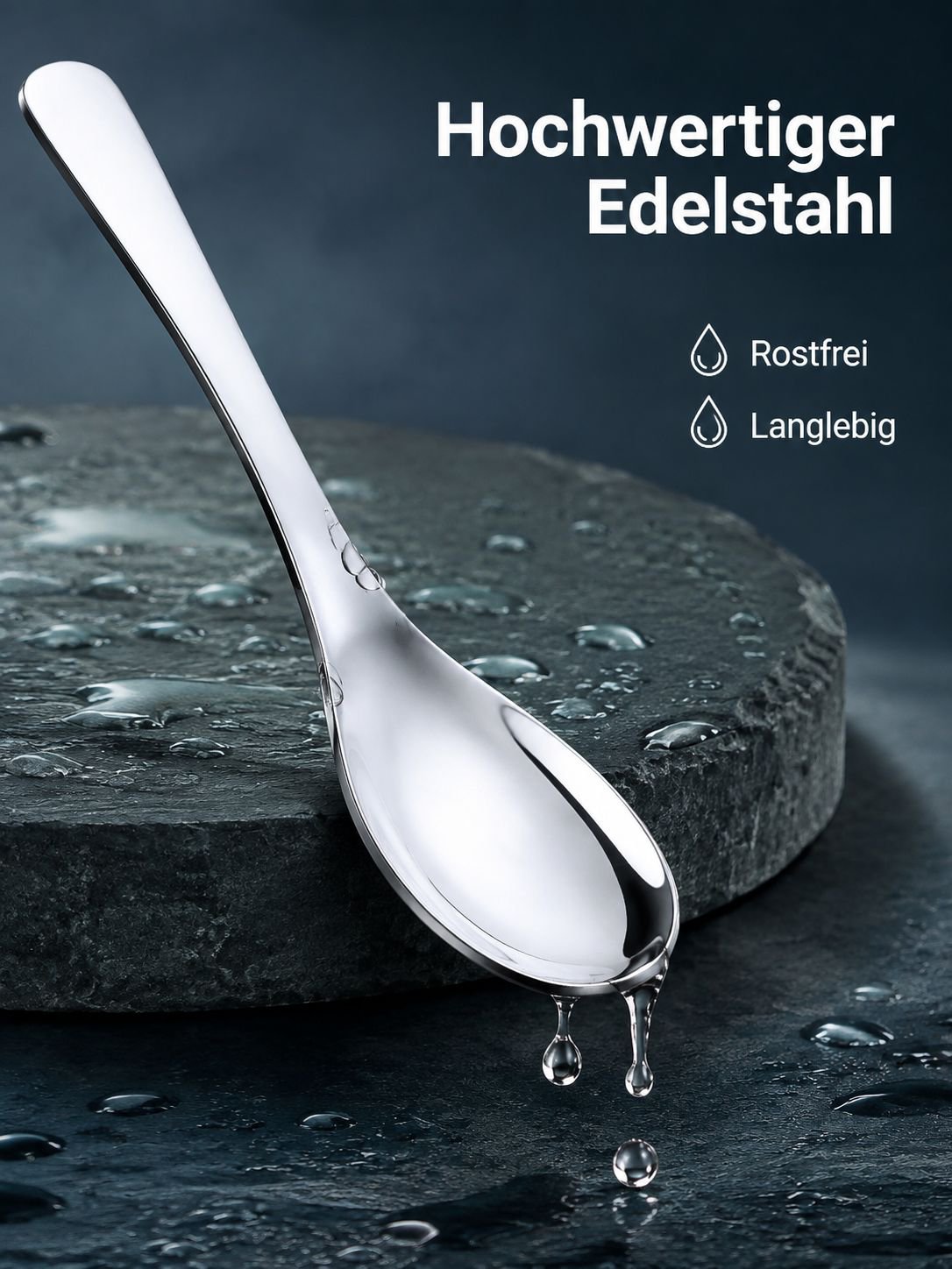 Haushalts-Suppenlöffel aus Edelstahl