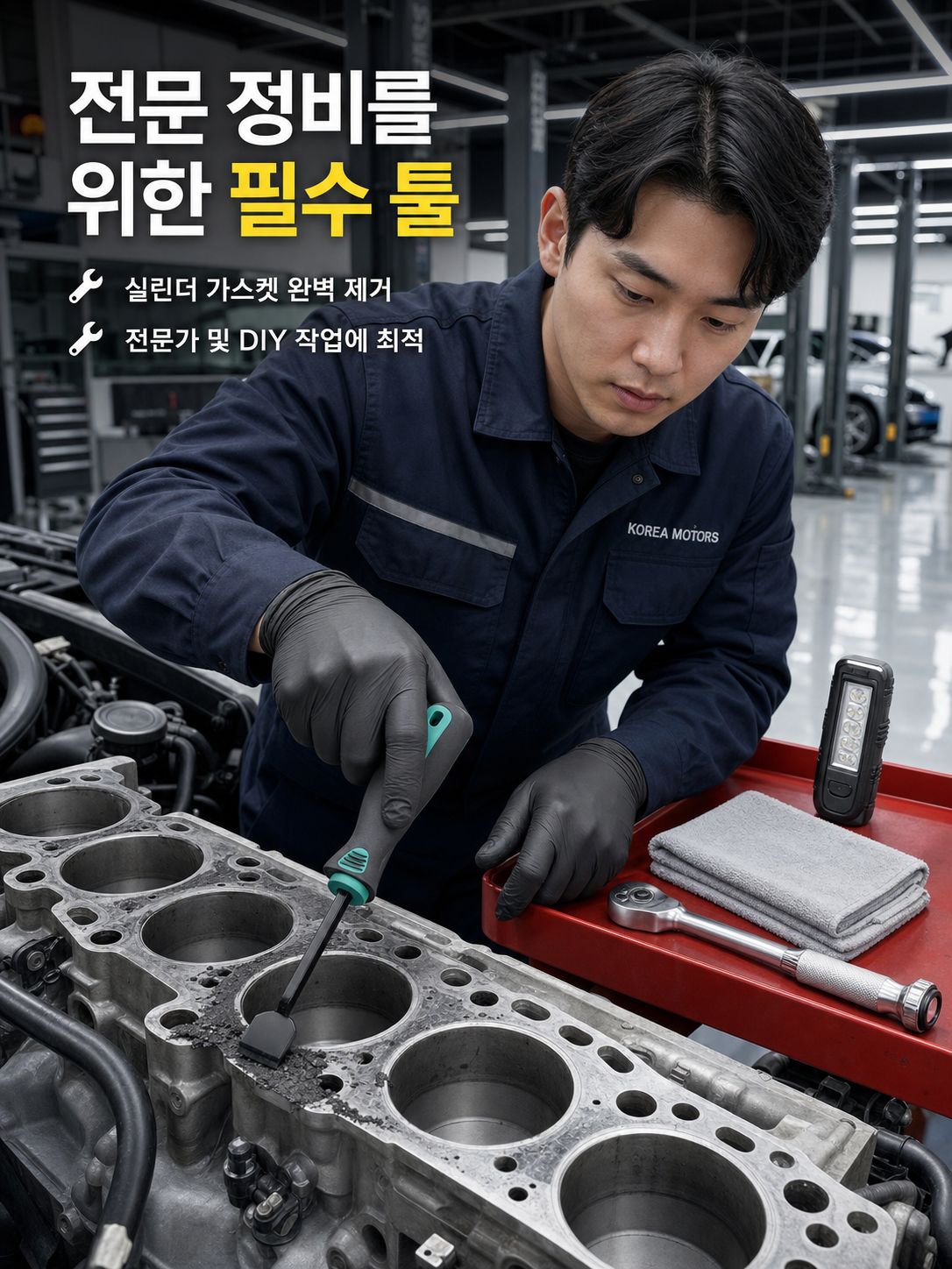 자동차 정비용품 실린더 스크레이퍼 공업용 고경도 크롬바나듐강