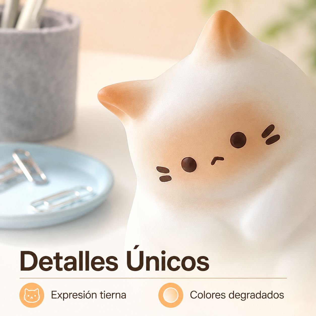 Muñeco viral de gato Keke para aliviar el estrés, juguete de escritorio