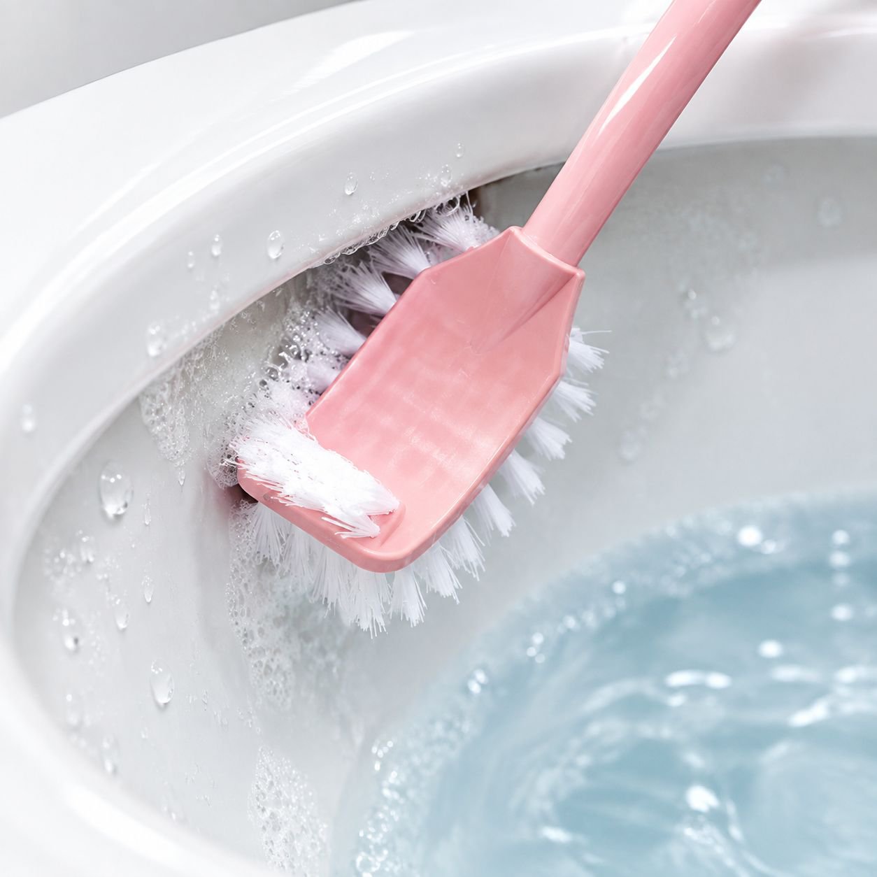 Cepillo de baño con soporte doble cara para limpieza eficiente