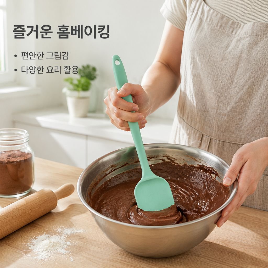 대소 실리콘 스크레이퍼 주방 베이킹 도구