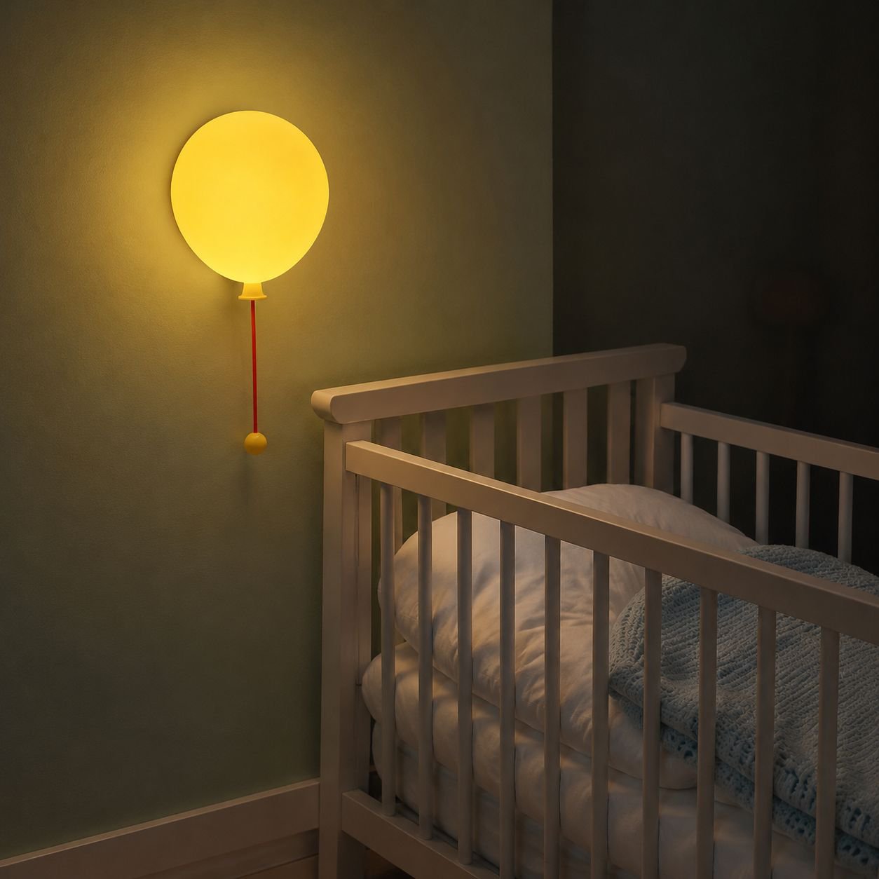 Portable Wall-mountable Silicone Balloon Night Light, Cozy Breastfeeding Lamp