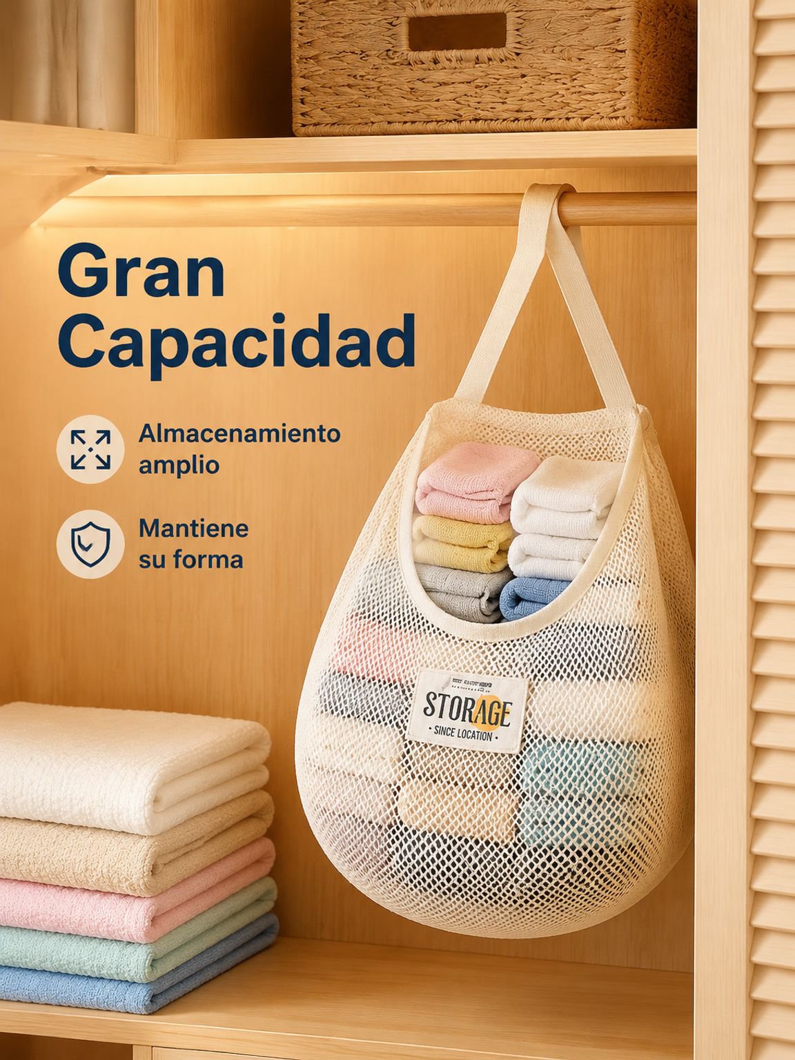 Bolsa colgante de almacenamiento para calcetines estilo japonés, organizador de ropa y ropa interior