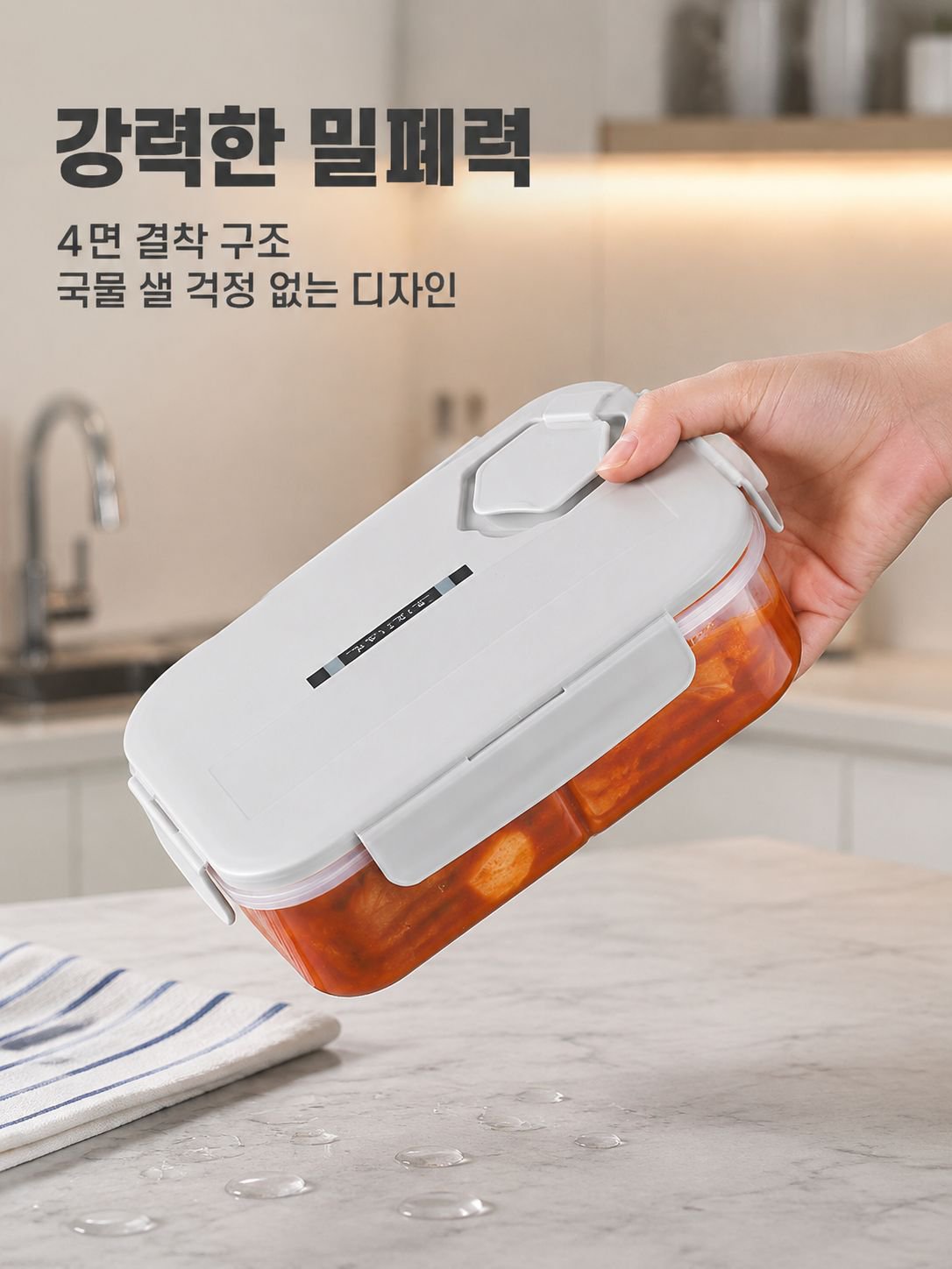 누수 방지 분리 도시락통
