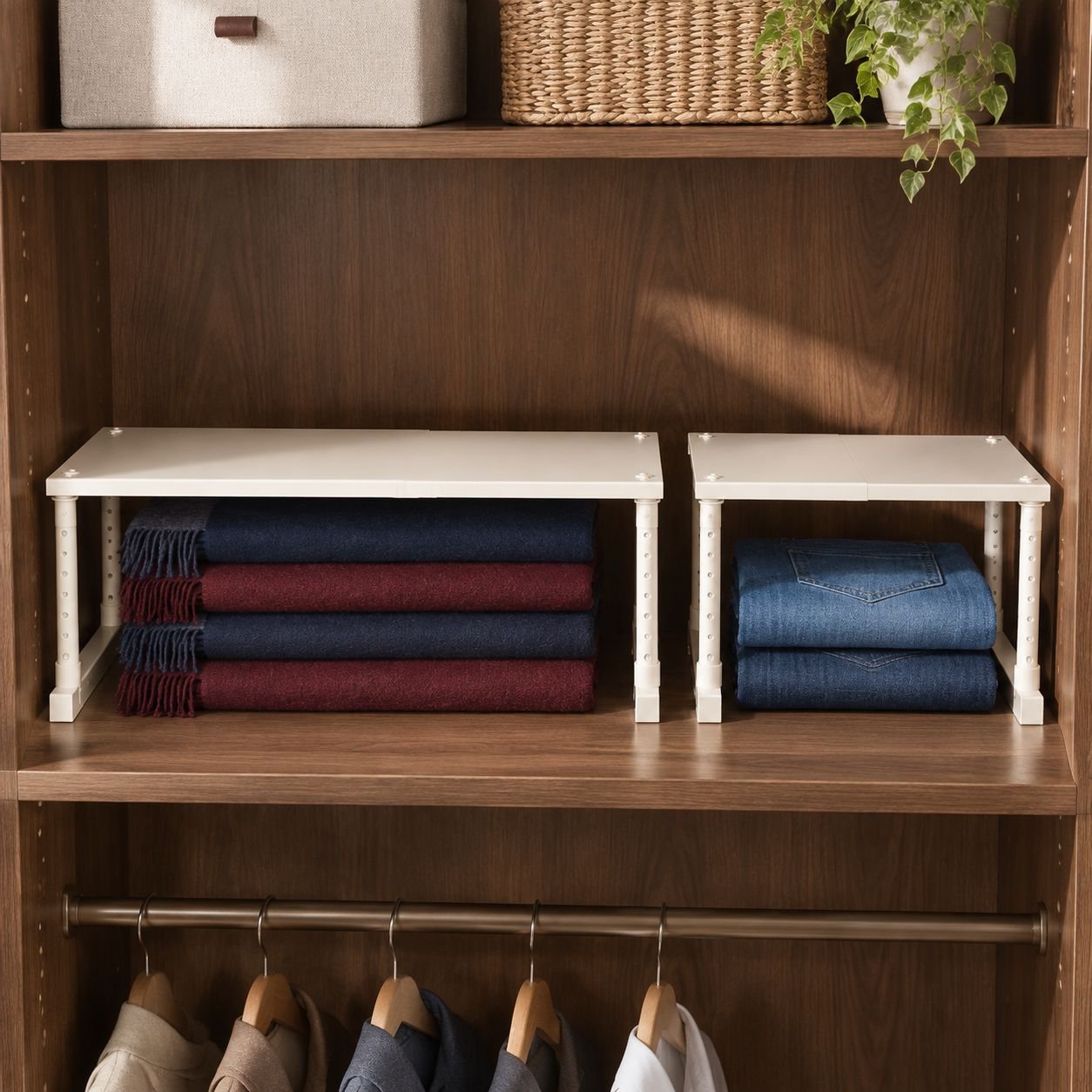 Multi-Layer Adjustable Wardrobe Storage Cabinet