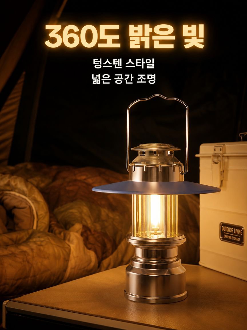 야외 캠핑 휴대용 텐트 램프 레트로 조명 비상등