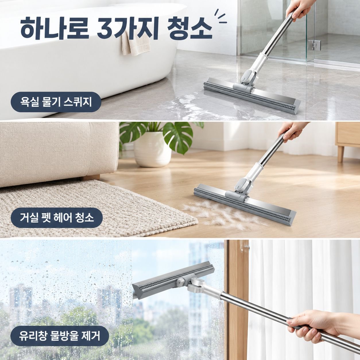 게으른 다용도 마술 실리콘 빗자루