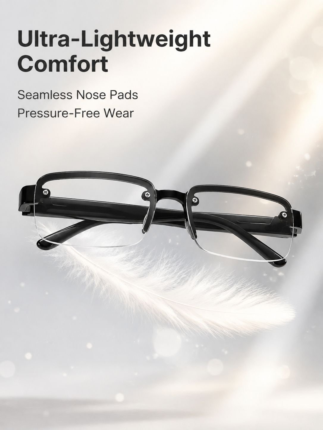 Anti-blue light smart zoom reading glasses