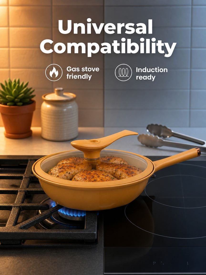 High Pressure Microwave Non-stick Frying Pan