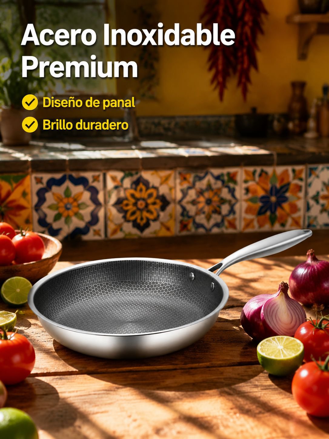 Sartén para freír carne de uso doméstico