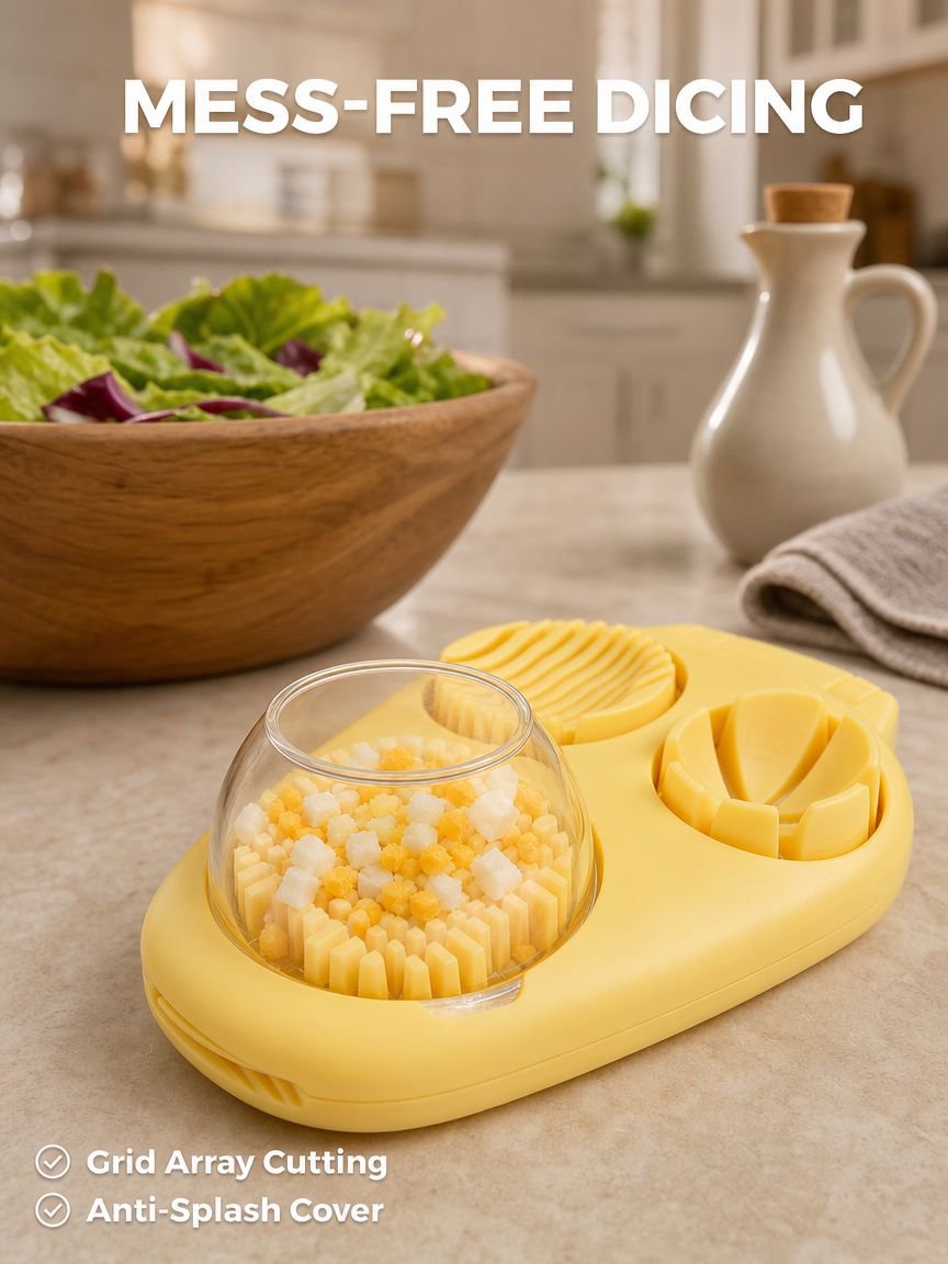 Multifunctional 3-in-1 Egg Slicer for Home Use