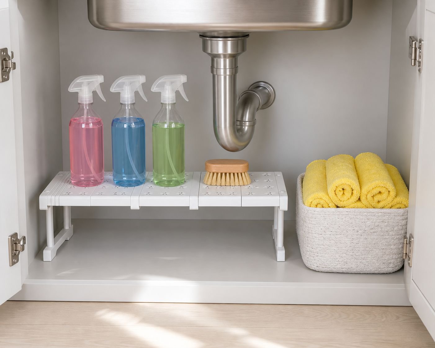 Multi-purpose cabinet divider for home organization