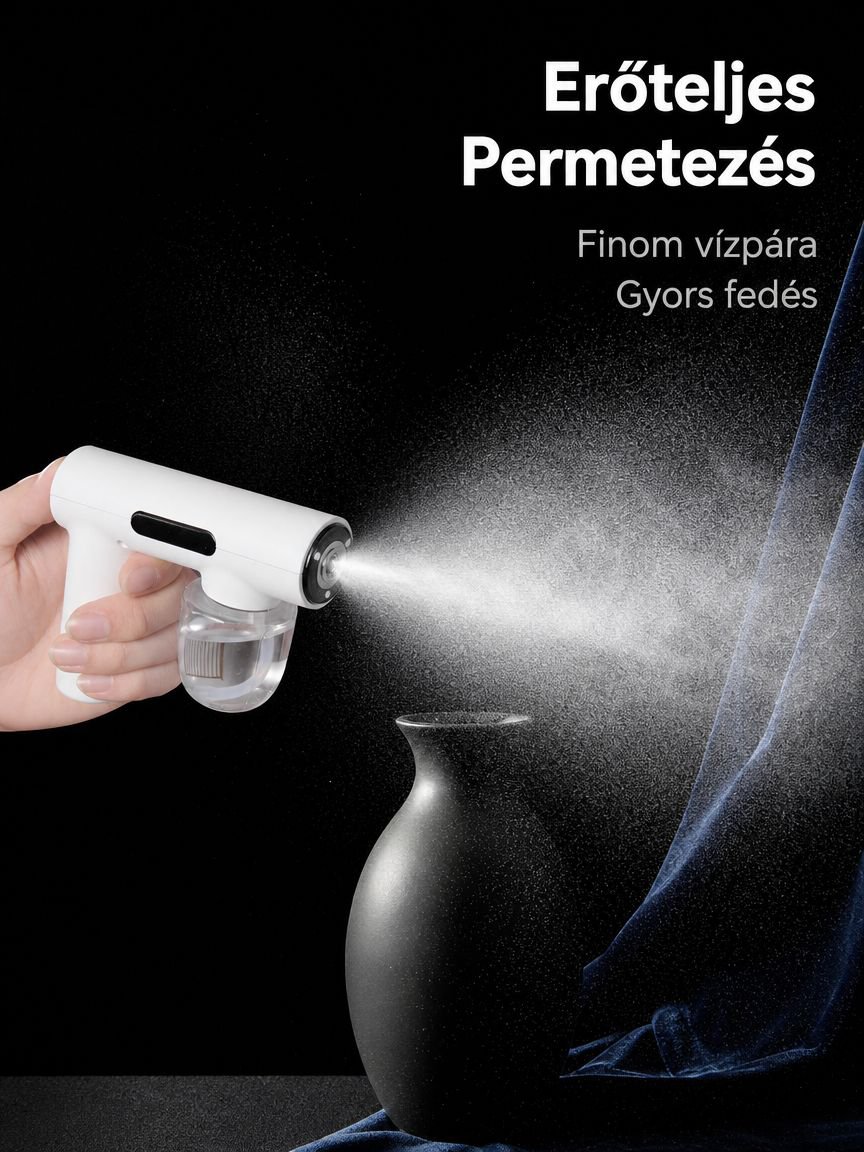 Hordozható kékfényes fertőtlenítő tisztító permetezőpisztoly