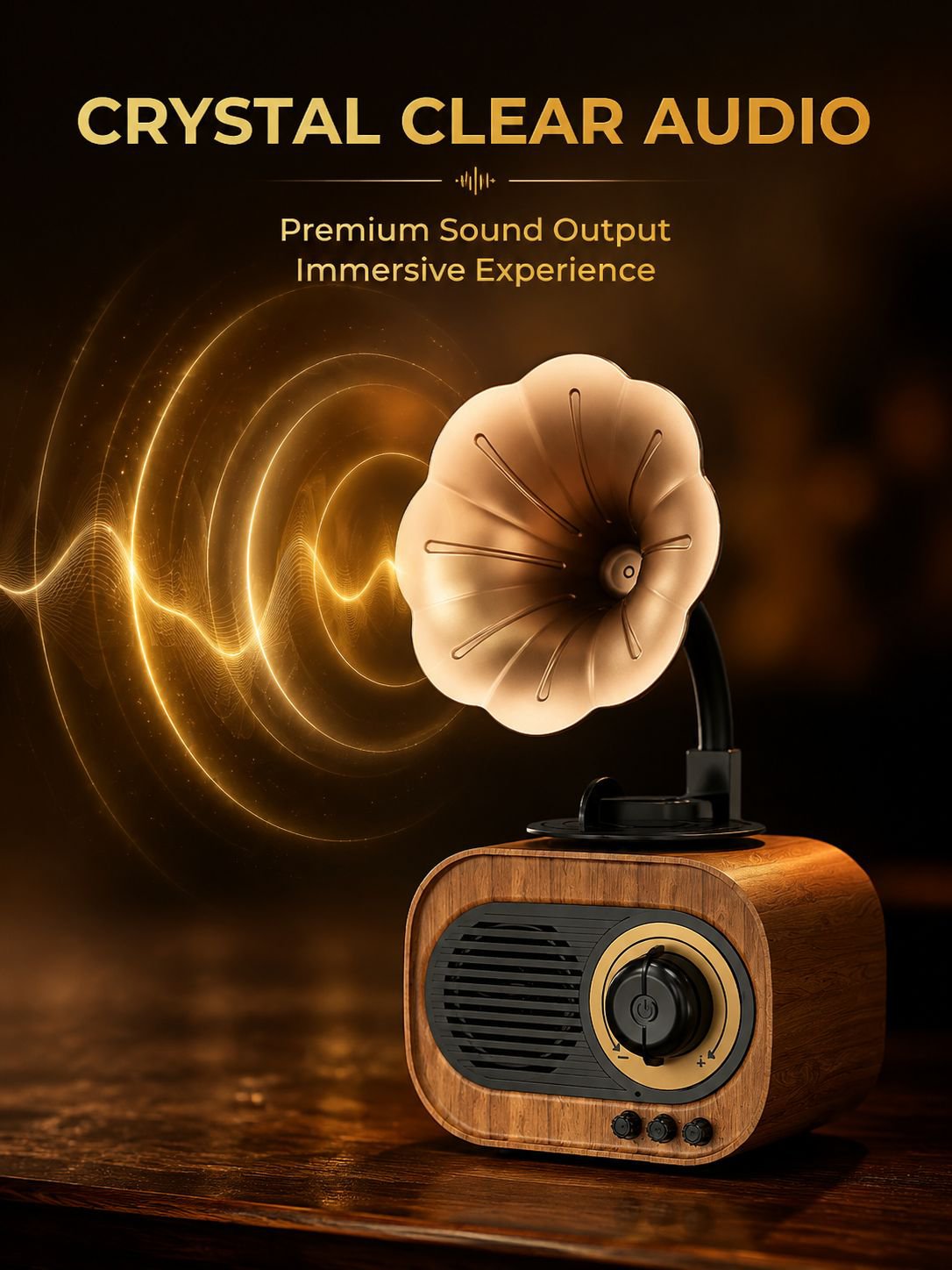Retro small speaker card USB flash drive small phonograph mini radio portable outdoor speaker