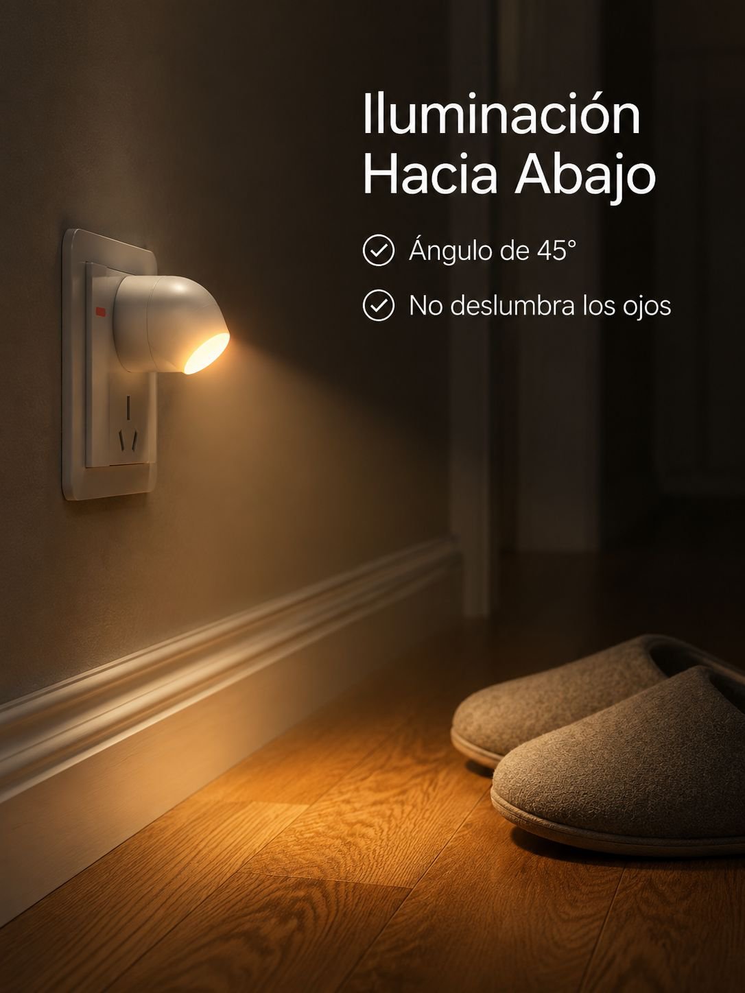 Luz nocturna suave enchufable de bajo consumo