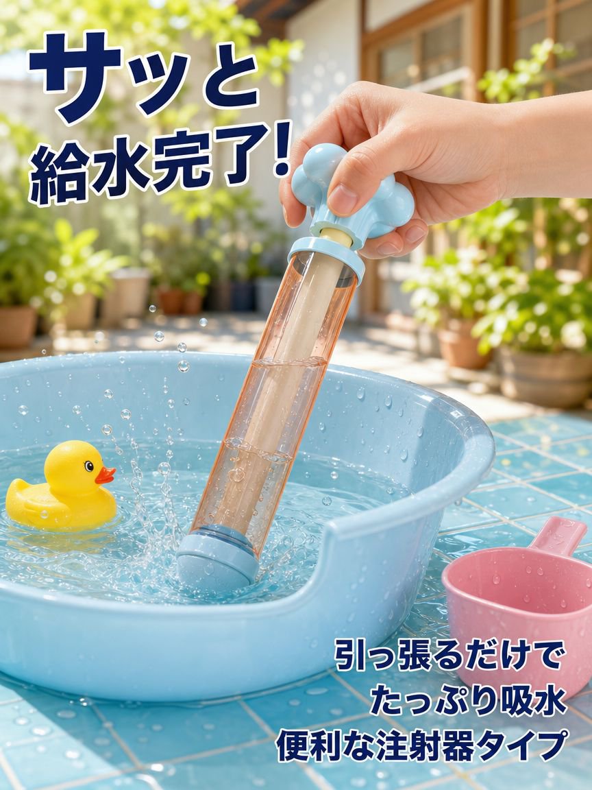 引き出し式の花火型水鉄砲