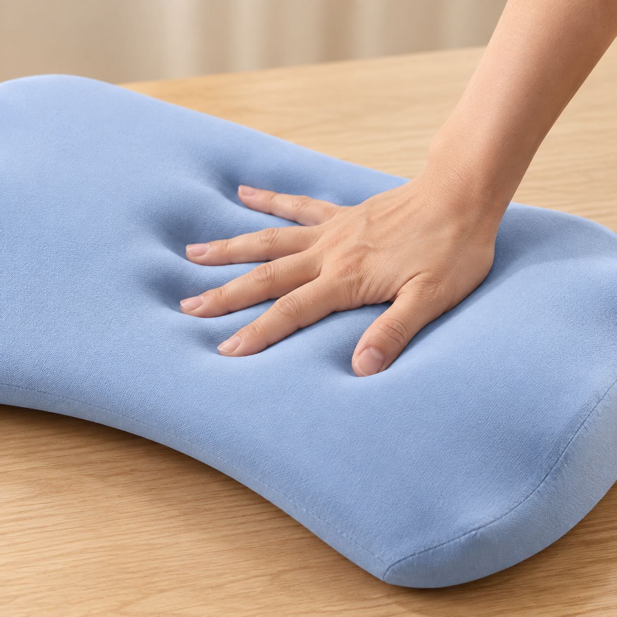 메모리폼 허리 쿠션, 침대용 수면 등받이, 요추 쿠션, 임산부용 허리 보호 쿠션, 허리 완만한 복원력 메모리폼 베개