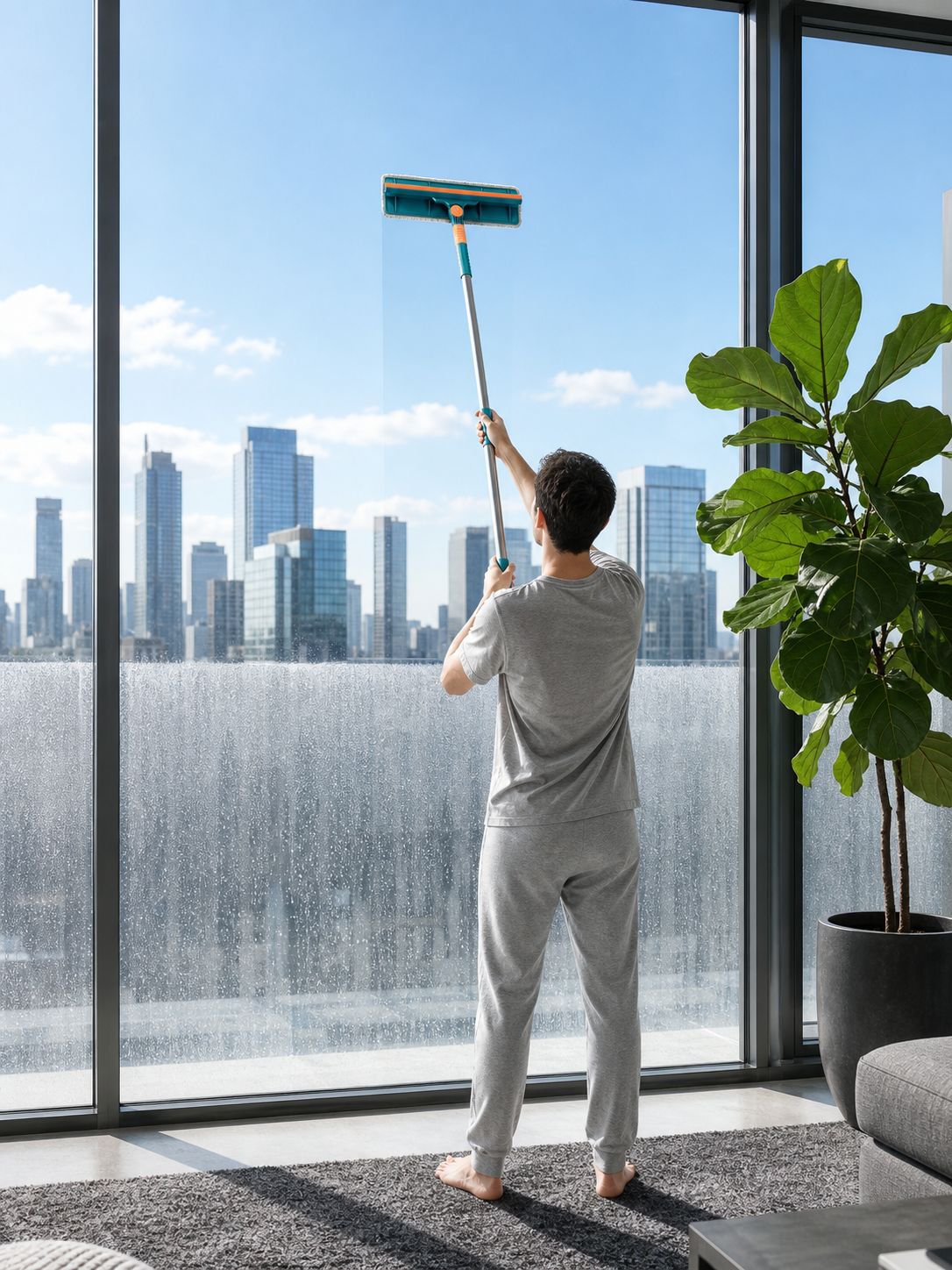 Praktisches Fensterreinigungsset für Zuhause