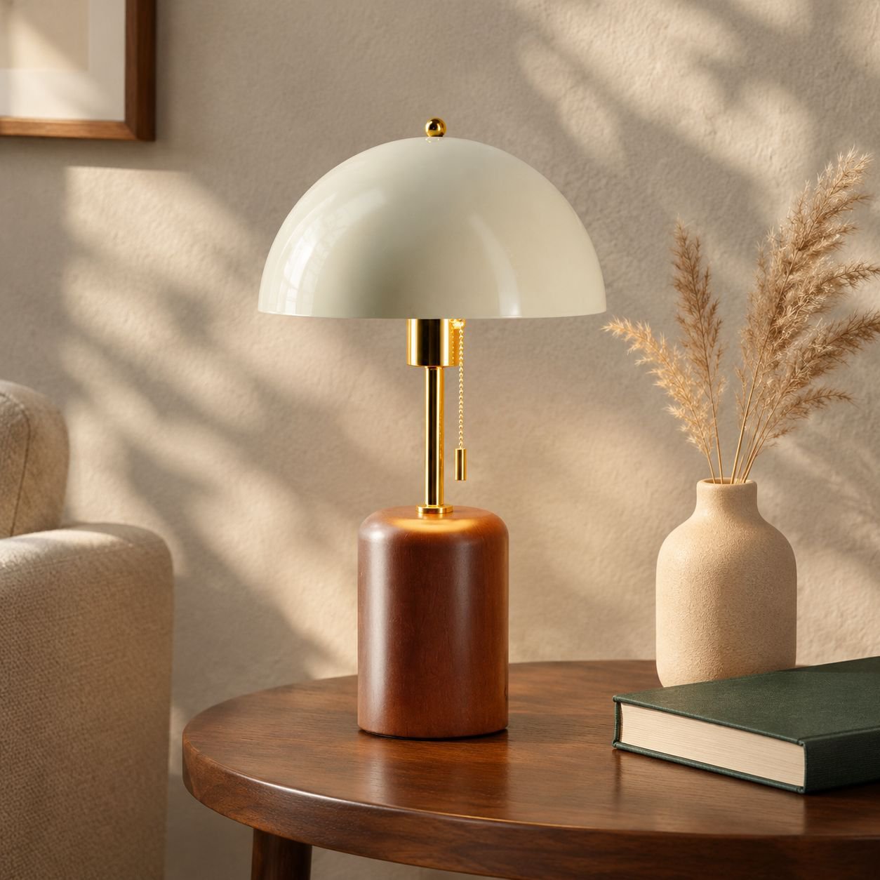 Vintage-Style Table Lamp for Bedroom, Study, or Living Room