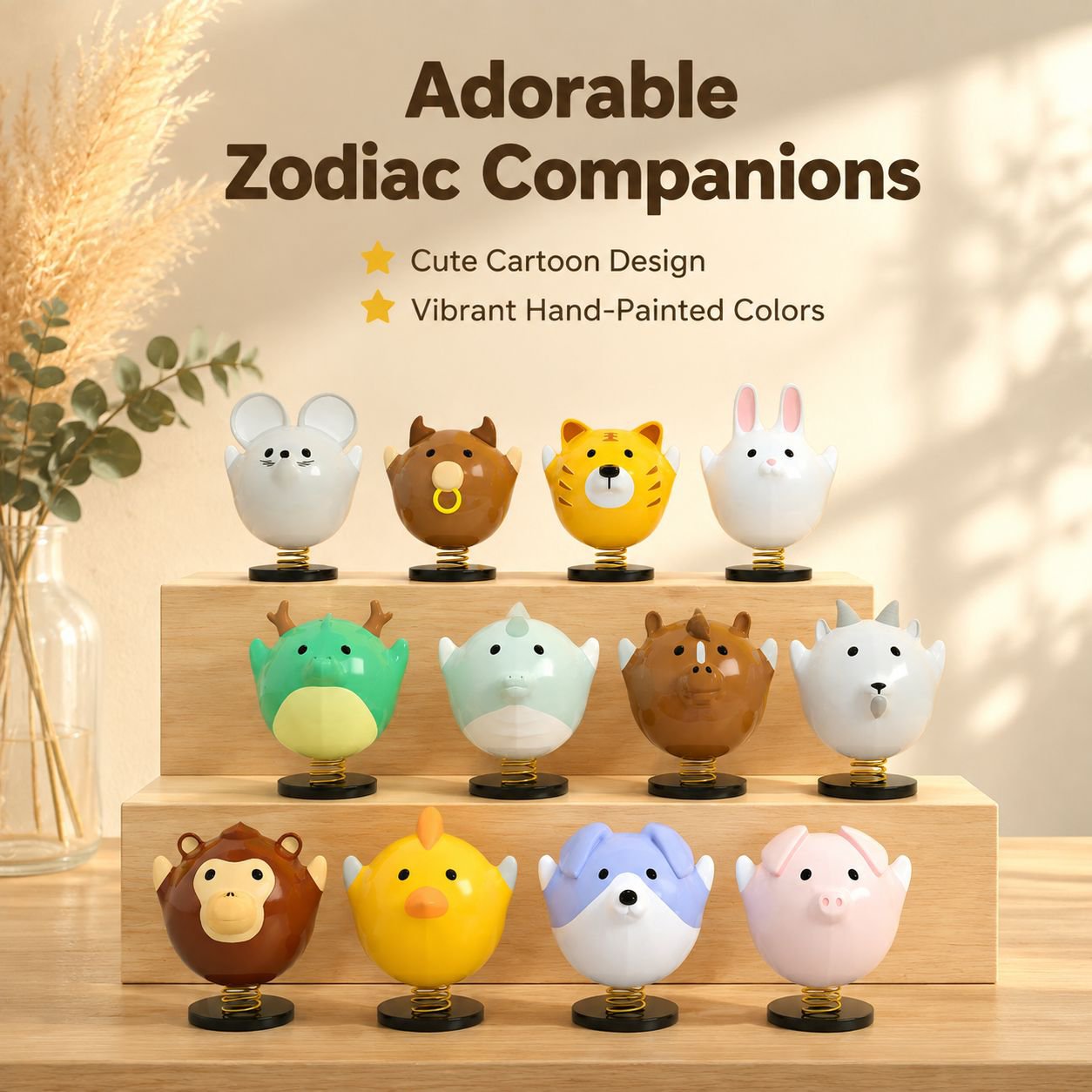 Cartoon Zodiac Resin Miniature Dory Car Interior Decoration