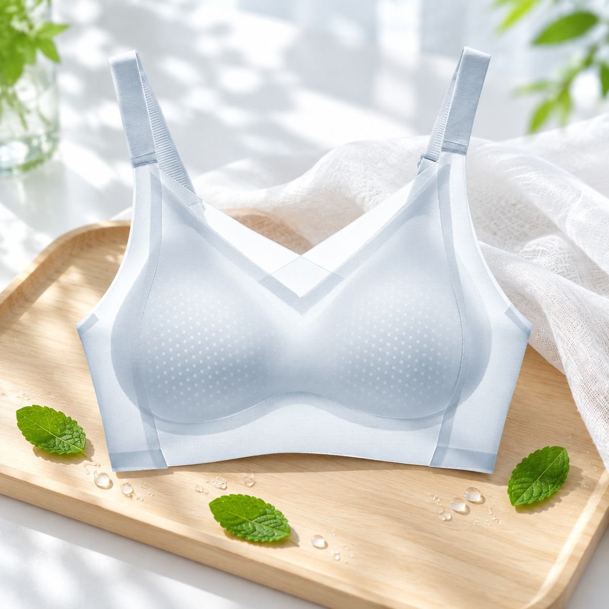 女性用超薄シームレスアイスブラ