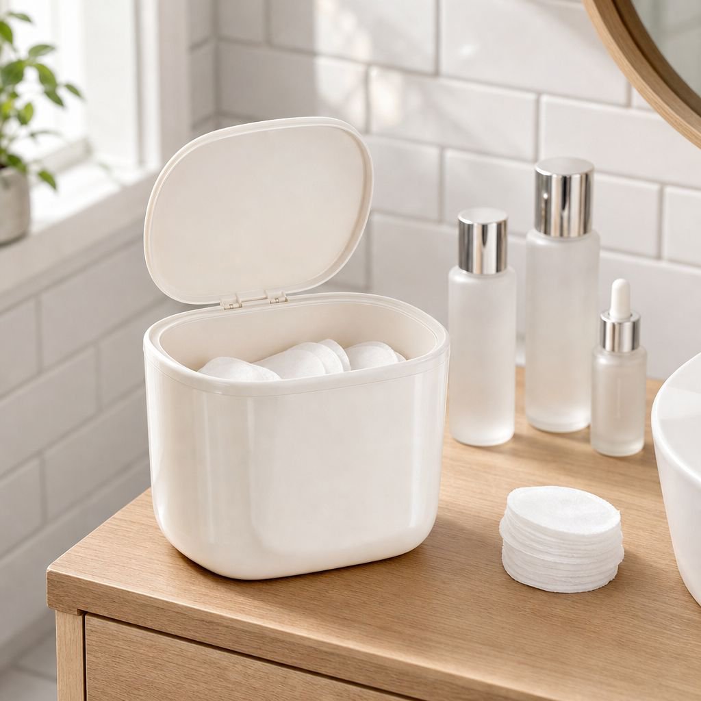 Easy-to-clean mini desktop trash bin