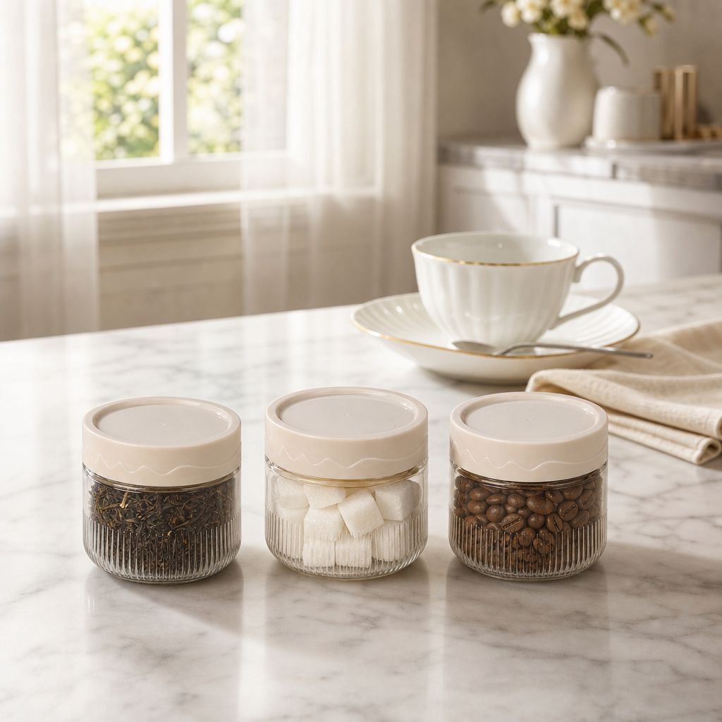 Stackable kitchen storage containers for pantry